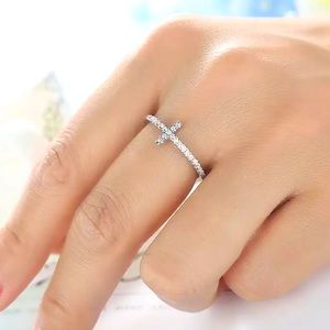 COPY - 💙Exquisite Sterling Silver Ring Cross